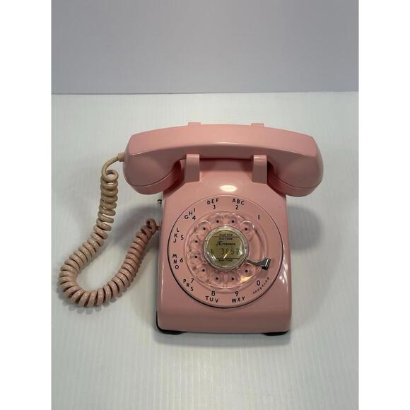 Other | Vintage Pink Rotary Dial Telephone Western Electric Bell System ...